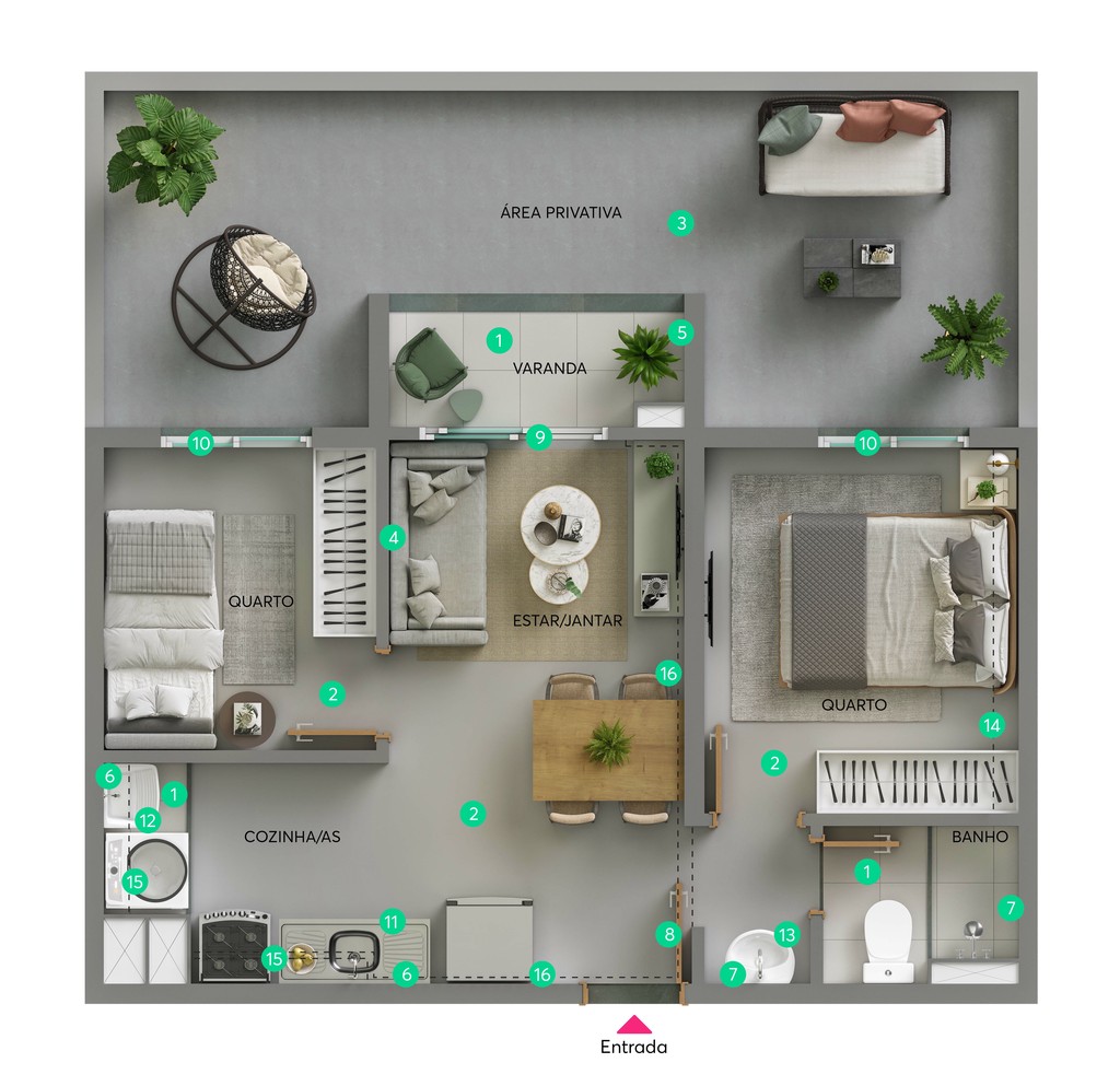 Apartamento, 2 quartos, 35 m² - Foto 30