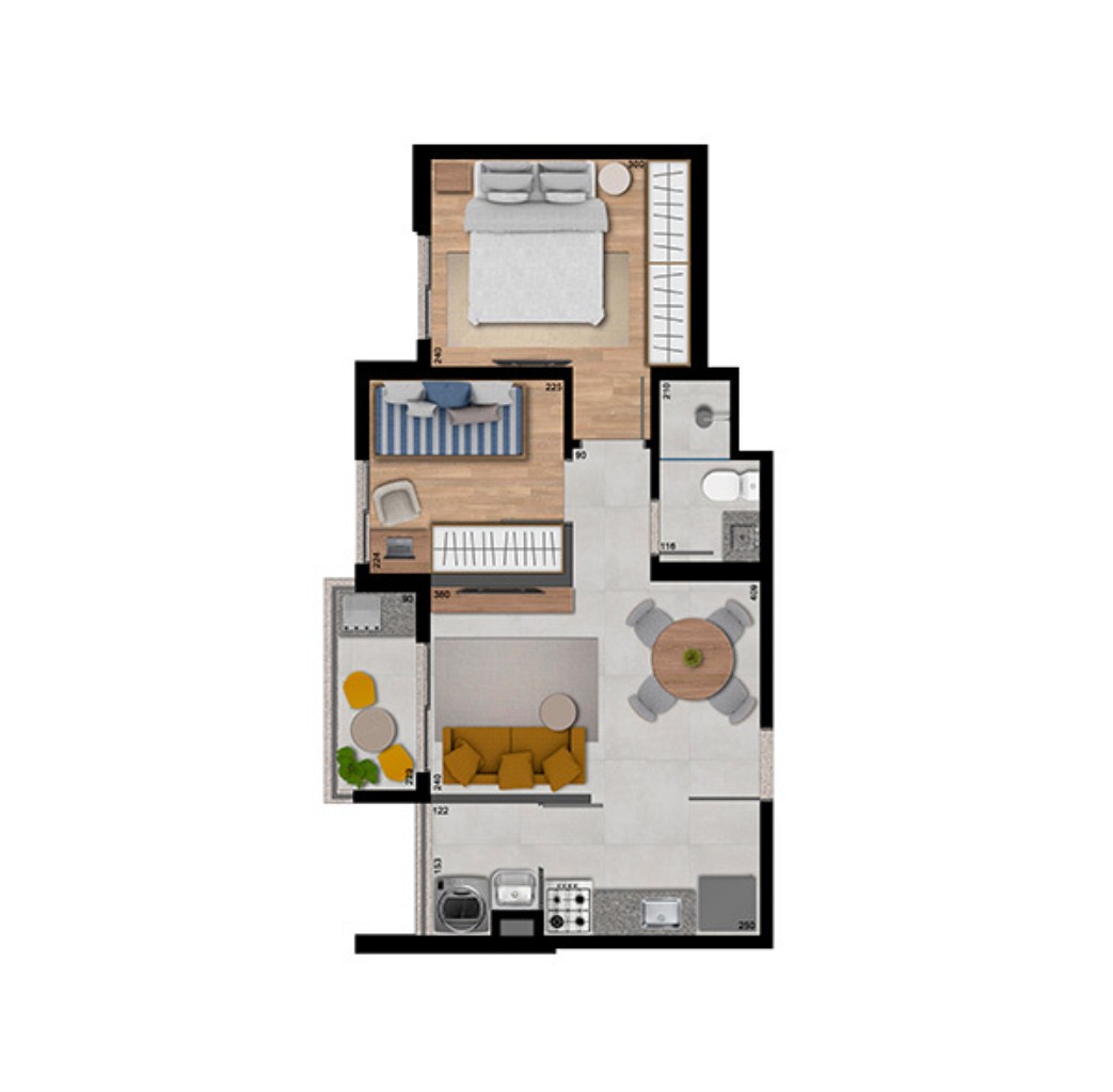 Apartamento, 1 quarto, 18 m² - Foto 18