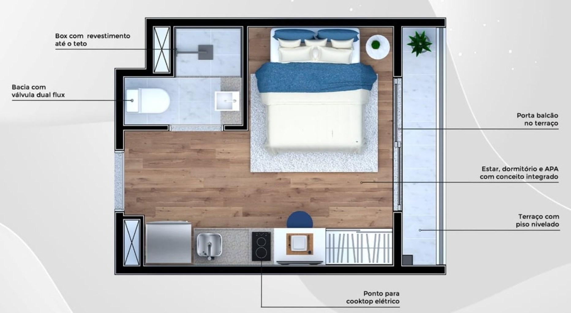 Apartamento, 1 quarto, 16 m² - Foto 26