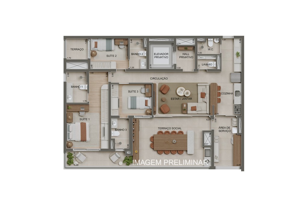 Apartamento, 2 quartos, 83 m² - Foto 6