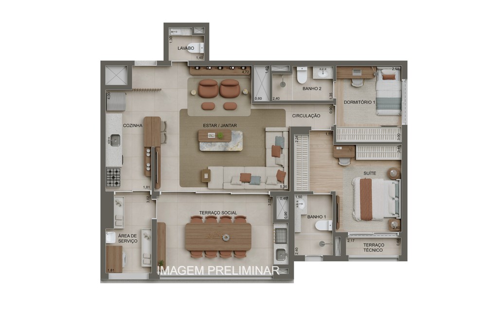 Apartamento, 3 quartos, 99 m² - Foto 7
