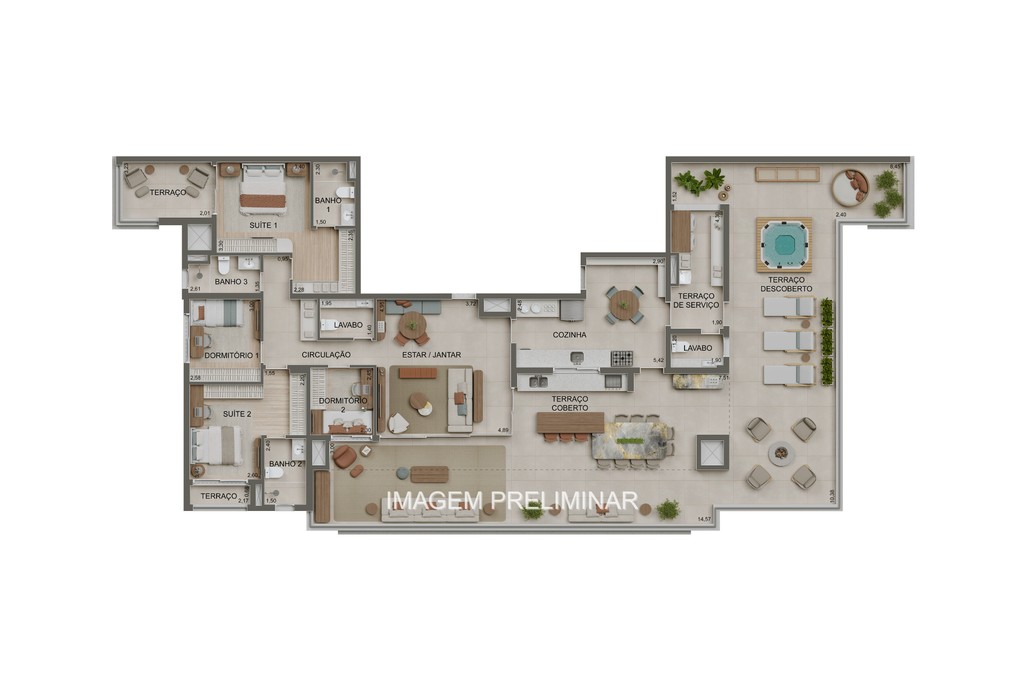 Apartamento, 3 quartos, 147 m² - Foto 4