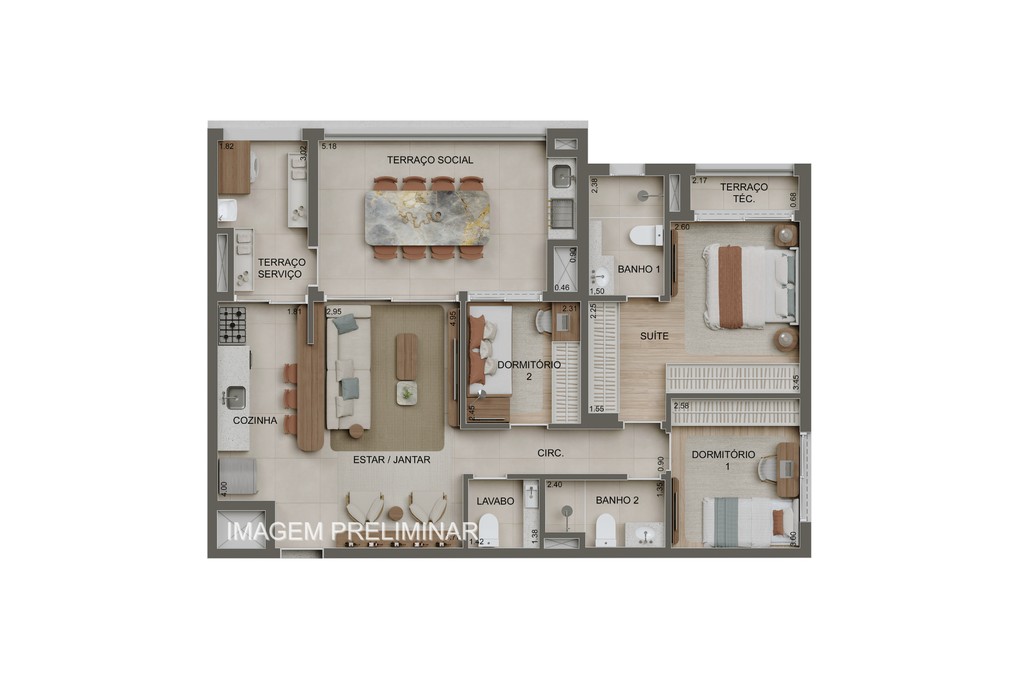 Apartamento, 3 quartos, 147 m² - Foto 9