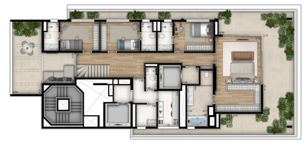 Apartamento à venda com 4 quartos, 238m² - Foto 25