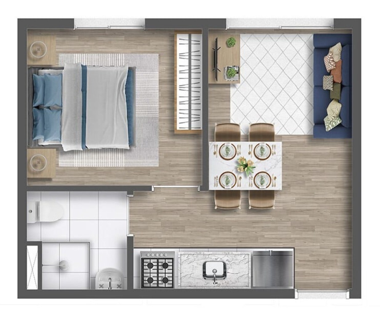 Apartamento, 2 quartos, 45 m² - Foto 21