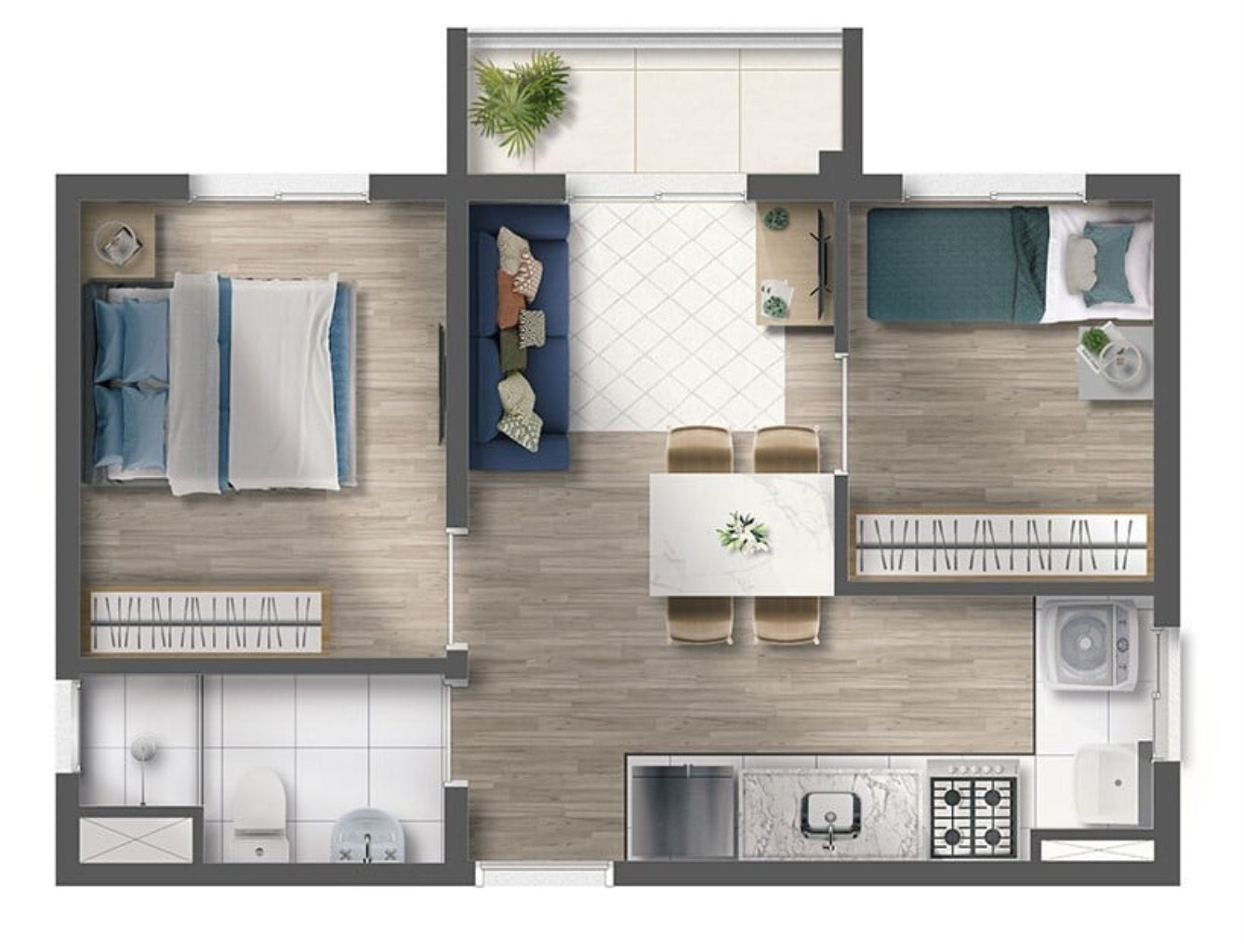 Apartamento, 2 quartos, 45 m² - Foto 24