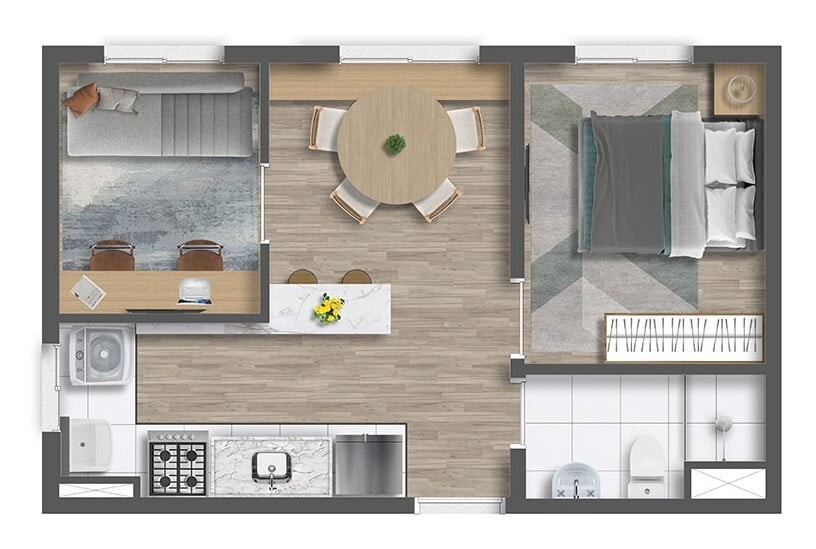 Cobertura à venda com 2 quartos, 71m² - Foto 3