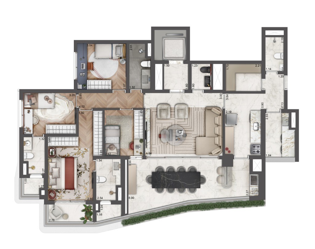 Apartamento de Luxo na Vila Mariana - 3 Suítes, 156m², 2 Vagas de Garagem Condomínio Le Six Residences