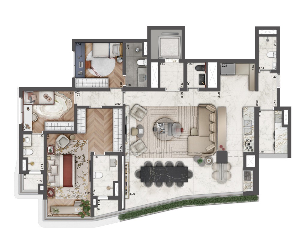 Apartamento de Luxo na Vila Mariana - 3 Suítes, 156m², 2 Vagas de Garagem Condomínio Le Six Residences