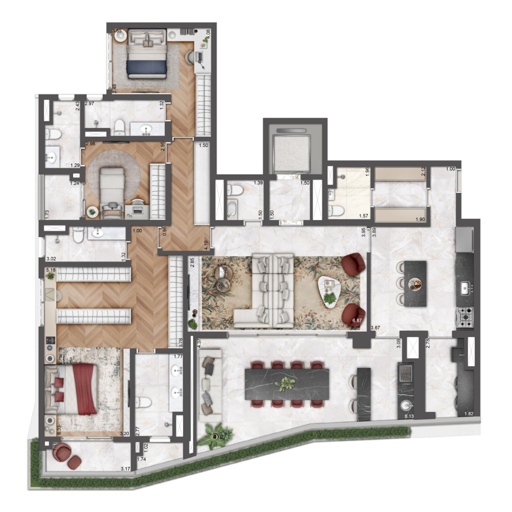 Apartamento de Luxo na Vila Mariana - 3 Suítes, 156m², 2 Vagas de Garagem Condomínio Le Six Residences