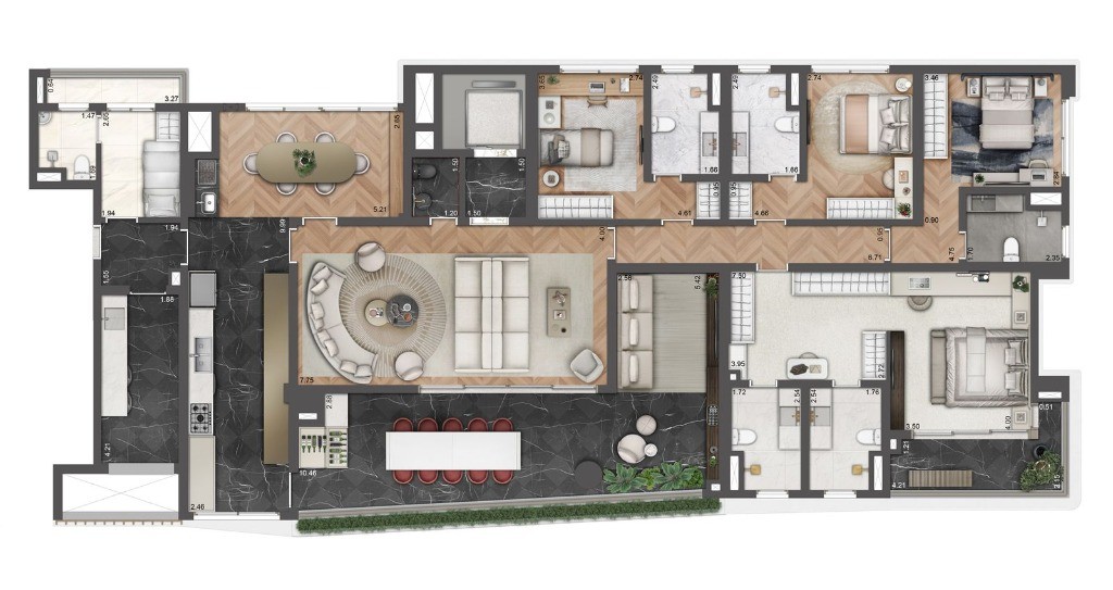 Luxuoso apartamento de 4 quartos na Vila Mariana - Condomínio Le Six Residences, São Paulo Brazil