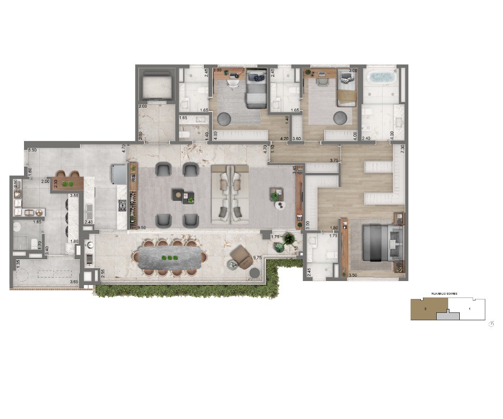 Oportunidade Única: Apartamento de Luxo no Condomínio Portrait - 4 quartos, 4 suítes, 5 banheiros, 4 vagas, 355m² em Ibirapuera, SP.