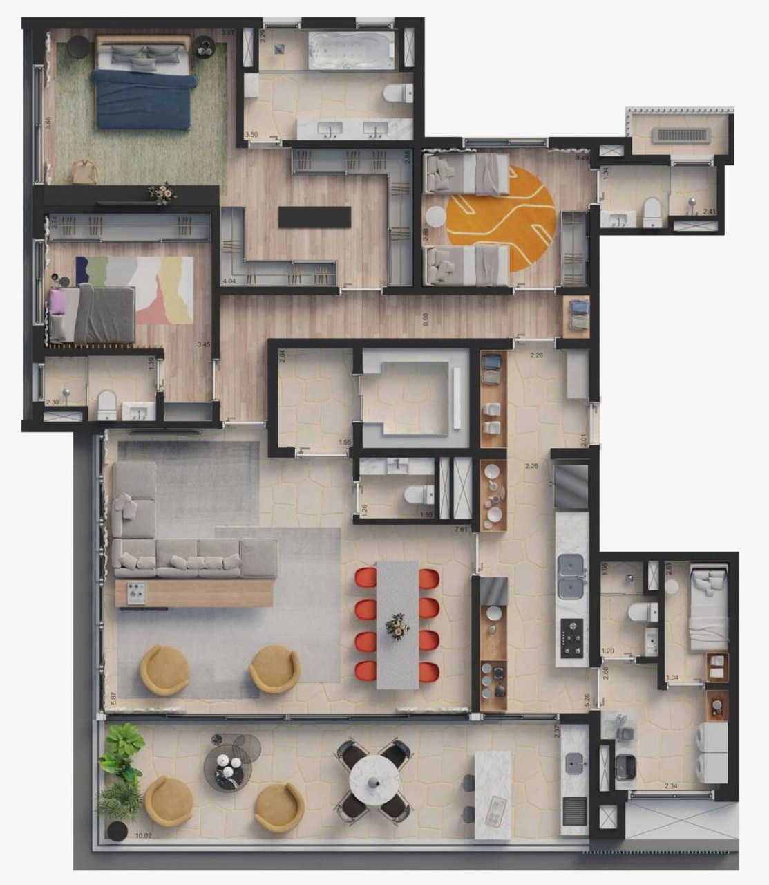 Apartamento en sao paulo br, apartamento em Jardim Paulista São Paulo SP, apartment for sale in São Paulo Brazil, Ático Dúplex en Sao Paulo Brasil