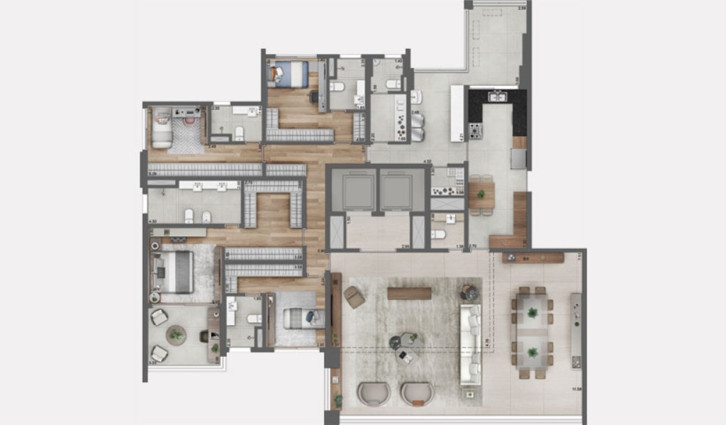 Apartamento, 4 quartos, 280 m² - Foto 31