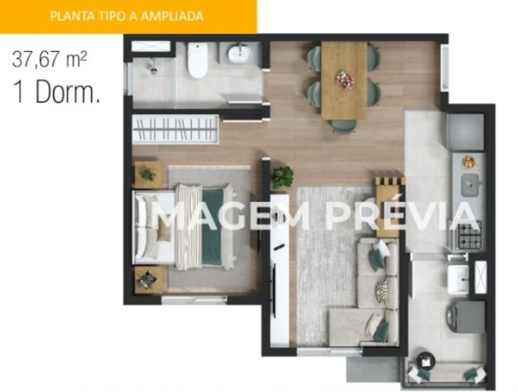 Apartamento, 2 quartos, 38 m² - Foto 19