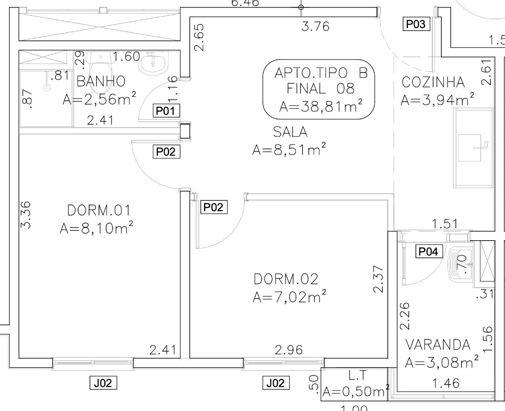 Apartamento, 2 quartos, 38 m² - Foto 21