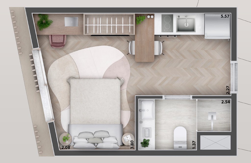 Apartamento, 1 quarto, 21 m² - Foto 17