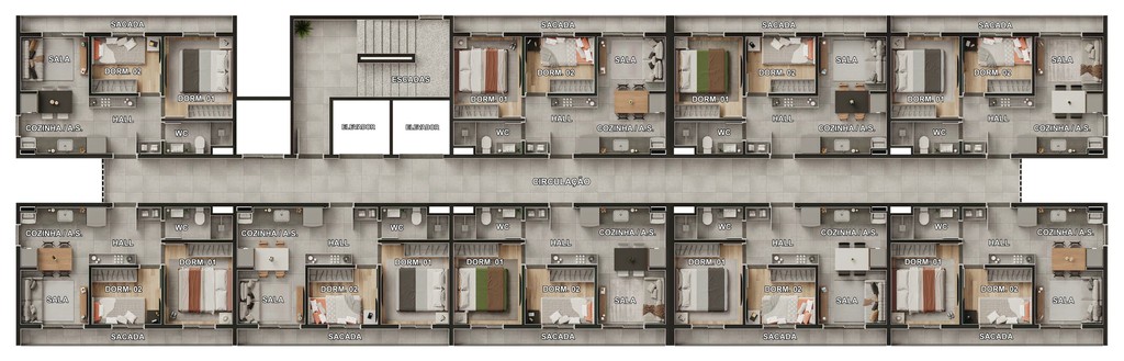 Apartamento, 2 quartos, 38 m² - Foto 24