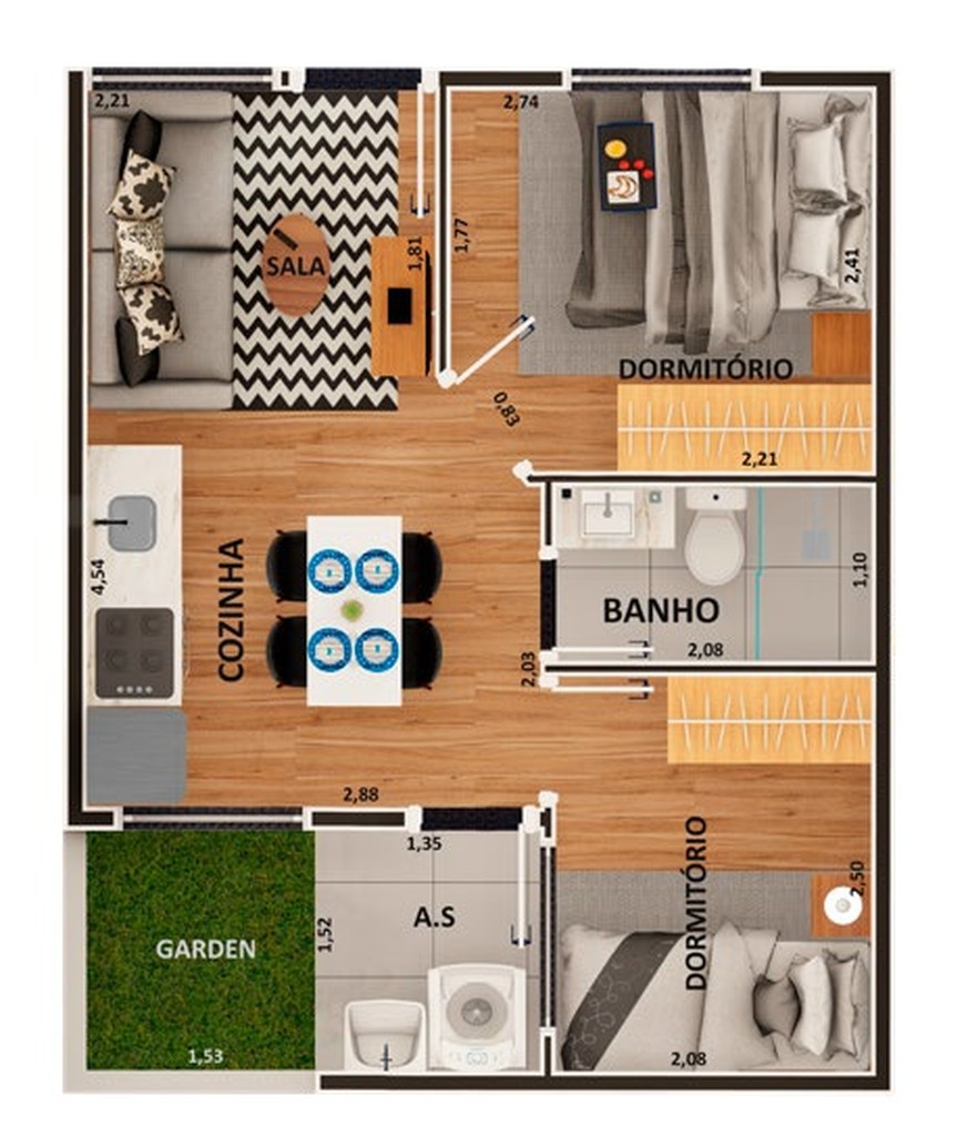 Apartamento, 2 quartos, 40 m² - Foto 11