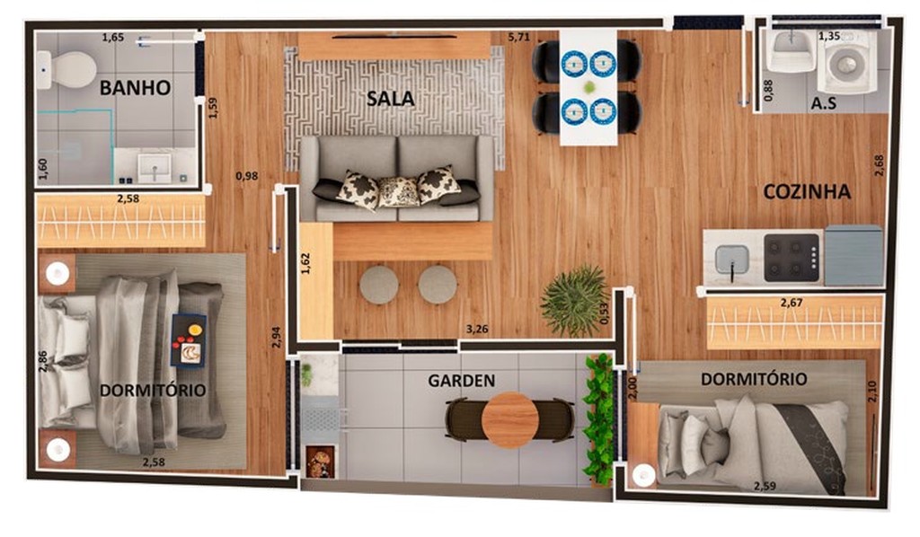 Apartamento, 1 quarto, 20 m² - Foto 14