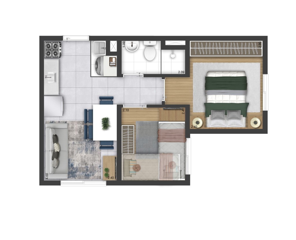 Apartamento, 1 quarto, 27 m² - Foto 13