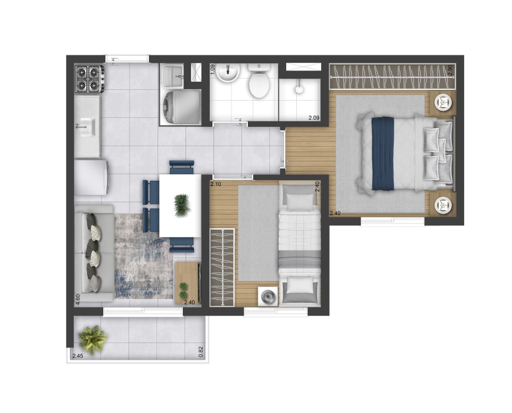 Apartamento, 1 quarto, 27 m² - Foto 14