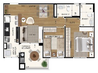 Apartamento, 2 quartos, 63 m² - Foto 14