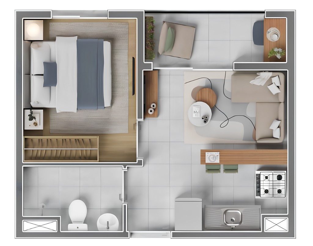 Apartamento, 2 quartos, 36 m² - Foto 22