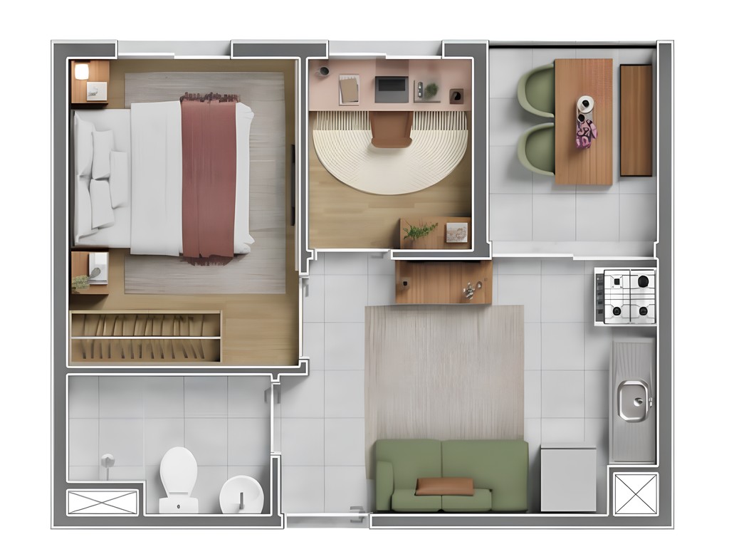 Apartamento, 2 quartos, 36 m² - Foto 23