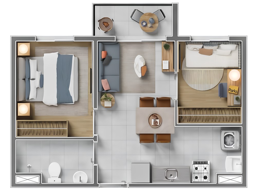 Apartamento, 2 quartos, 36 m² - Foto 24