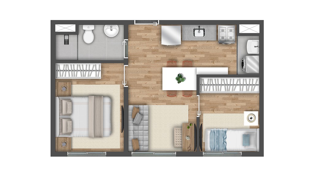 Apartamento, 2 quartos, 41 m² - Foto 38