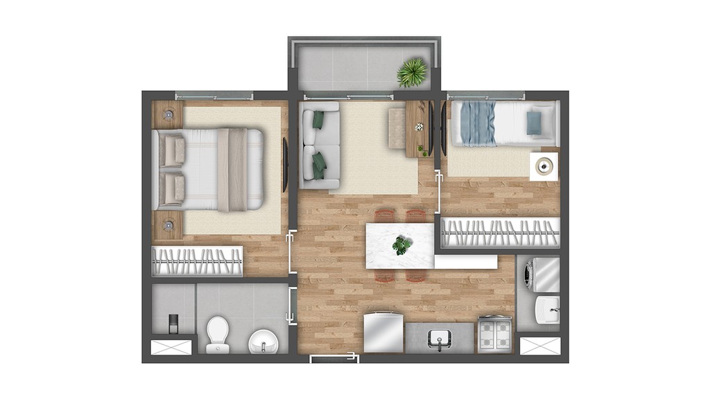 Apartamento, 2 quartos, 41 m² - Foto 39