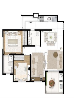 Apartamento, 2 quartos, 57 m² - Foto 11