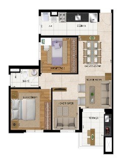 Apartamento, 3 quartos, 64 m² - Foto 4