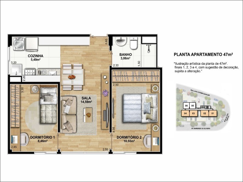 Apartamento, 1 quarto, 36 m² - Foto 11
