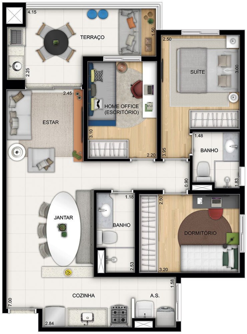 Apartamento, 2 quartos, 74 m² - Foto 12