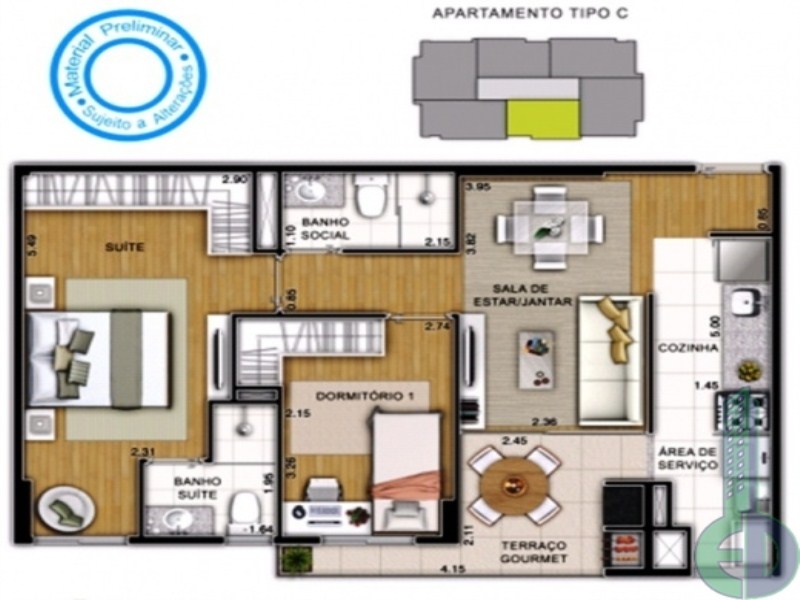 Apartamento, 2 quartos, 76 m² - Foto 14