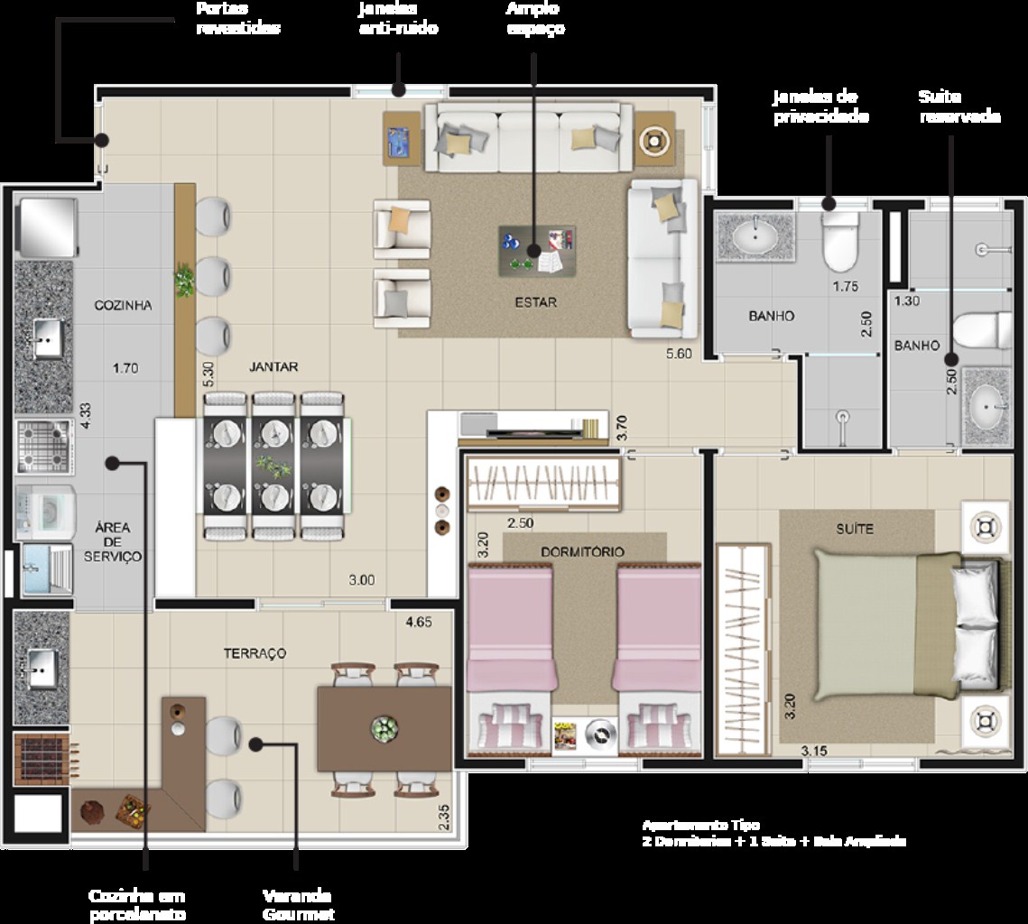 Apartamento, 3 quartos, 77 m² - Foto 25