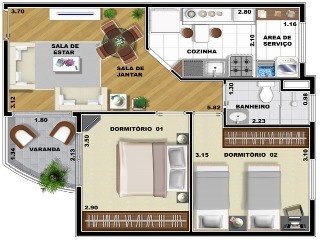 Apartamento, 2 quartos, 55 m² - Foto 10