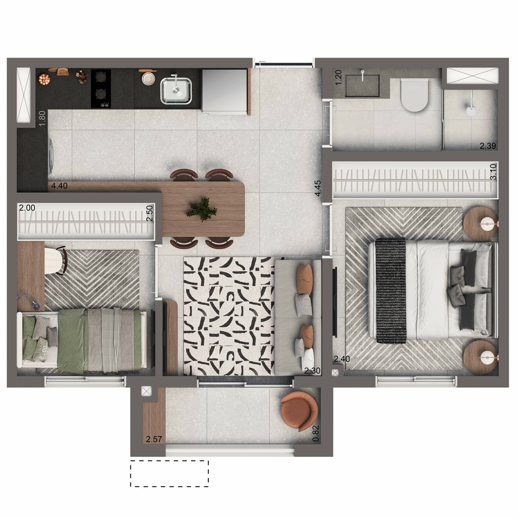 Apartamento, 1 quarto, 24 m² - Foto 17