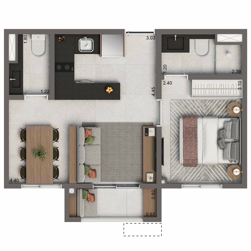 Apartamento, 1 quarto, 24 m² - Foto 18