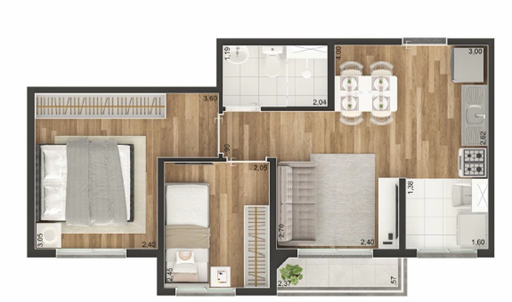 Apartamento, 2 quartos, 37 m² - Foto 29