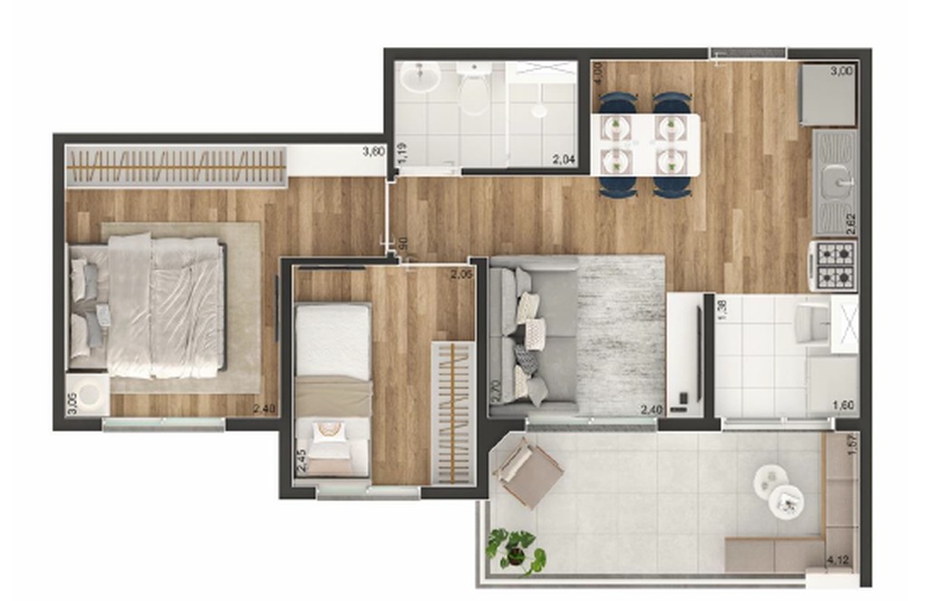 Apartamento, 2 quartos, 37 m² - Foto 33