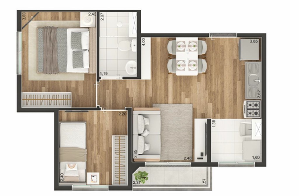 Apartamento, 2 quartos, 37 m² - Foto 27