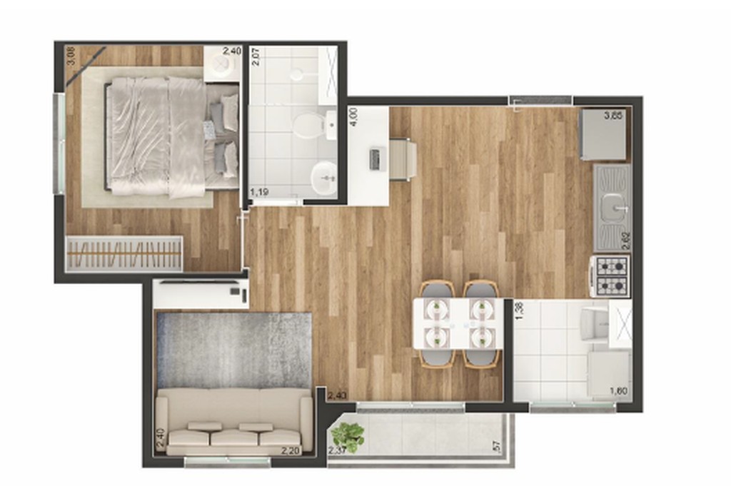 Apartamento, 2 quartos, 37 m² - Foto 28