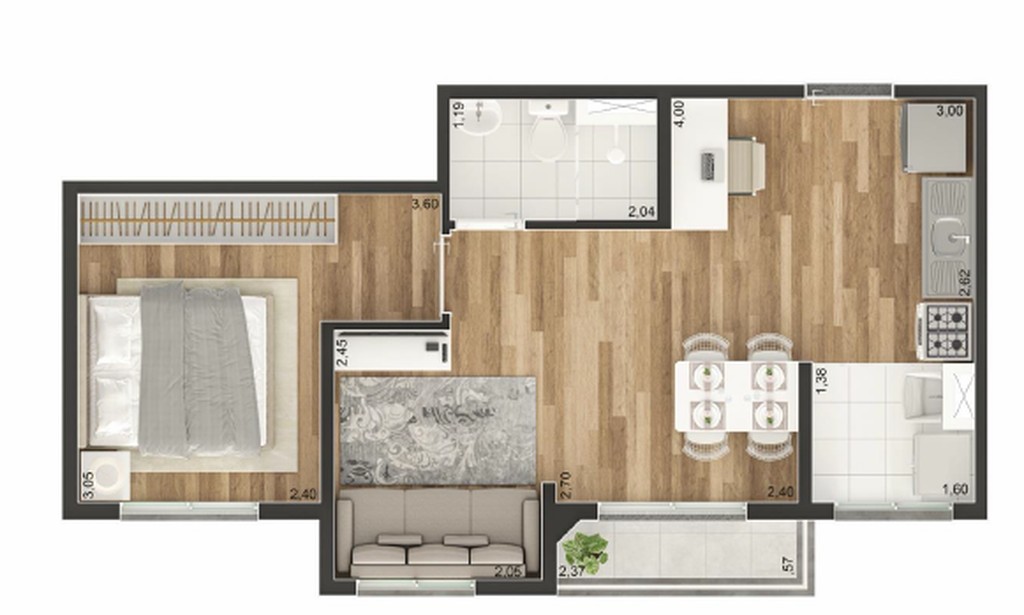 Apartamento, 2 quartos, 37 m² - Foto 30