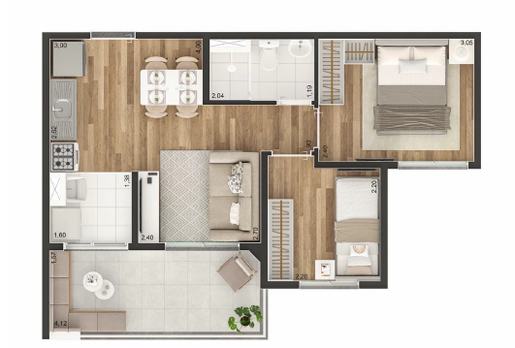 Apartamento, 2 quartos, 37 m² - Foto 31