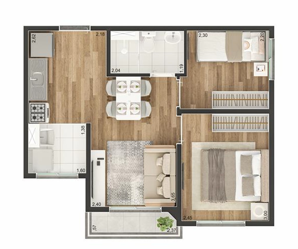 Apartamento, 2 quartos, 44 m² - Foto 25