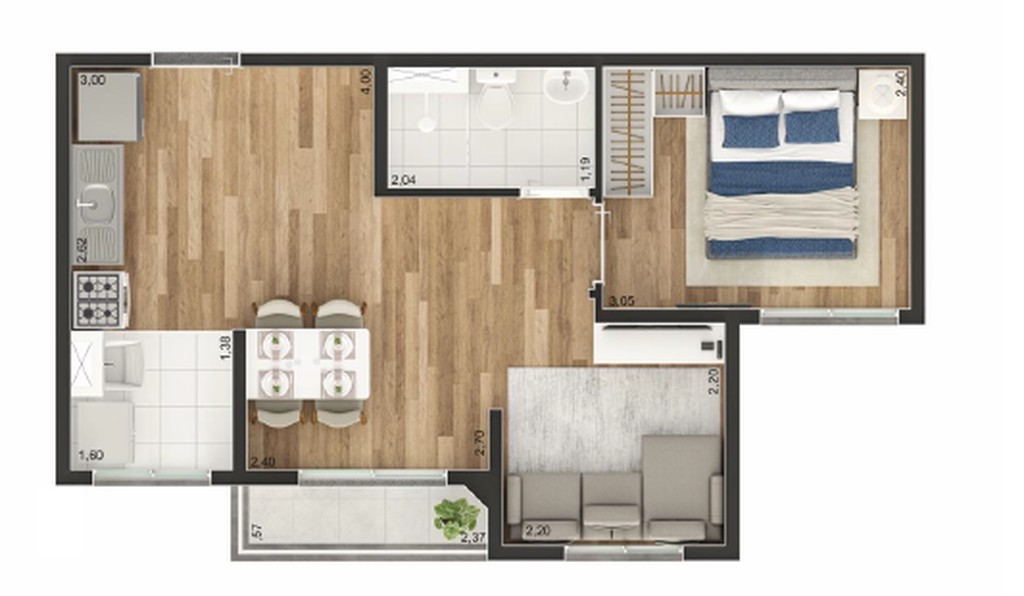 Apartamento, 2 quartos, 44 m² - Foto 26