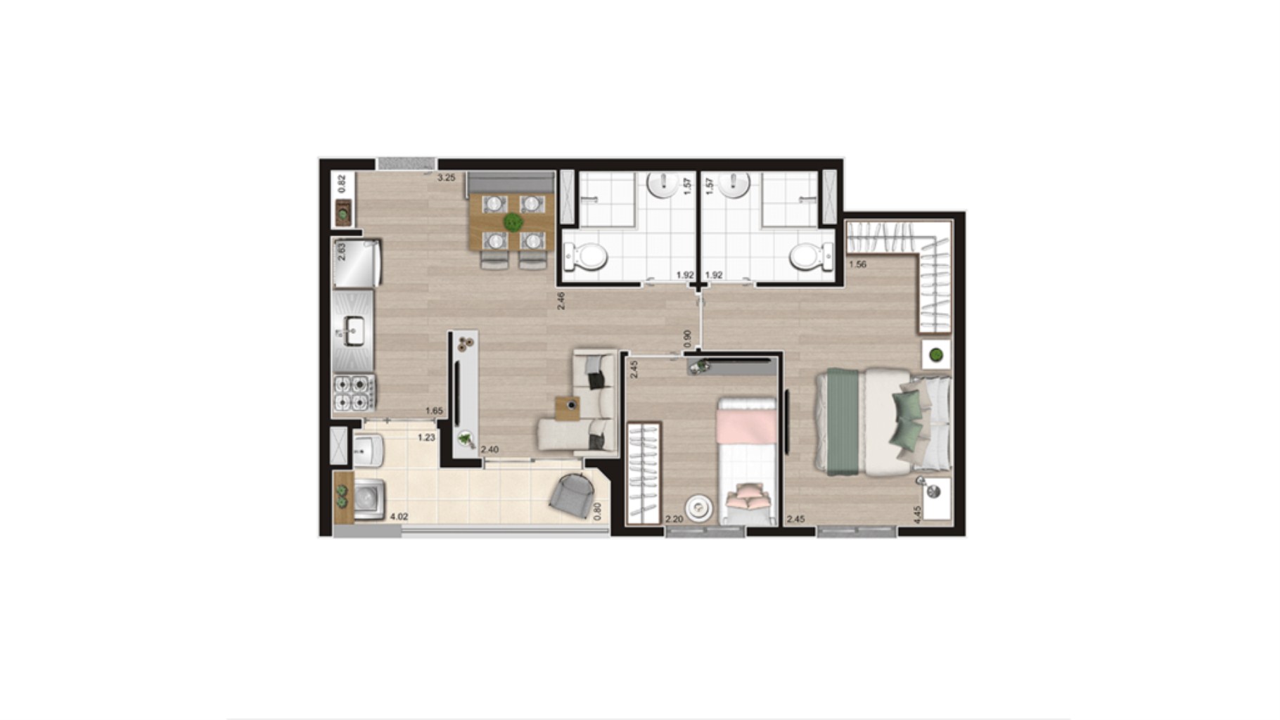 Apartamento, 2 quartos, 42 m² - Foto 30